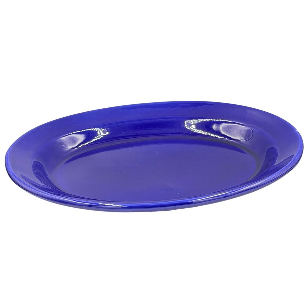 Metlox Poppytrail "Early California" Pottery 200 Series Cobalt Serving Platter